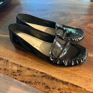 Calvin Klein Shiny Black Patent Loafers size women’s 8